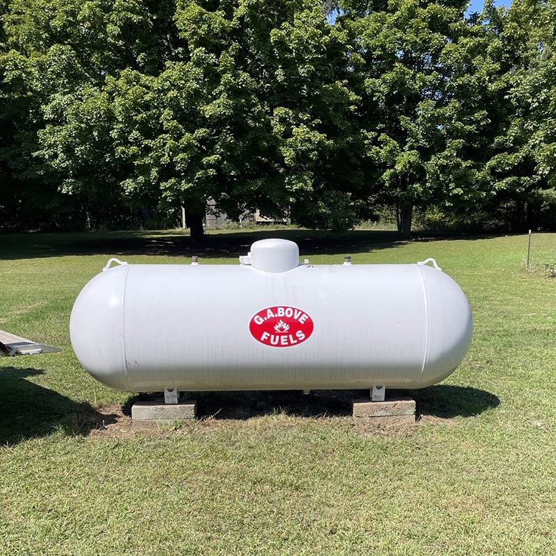 propane tank install